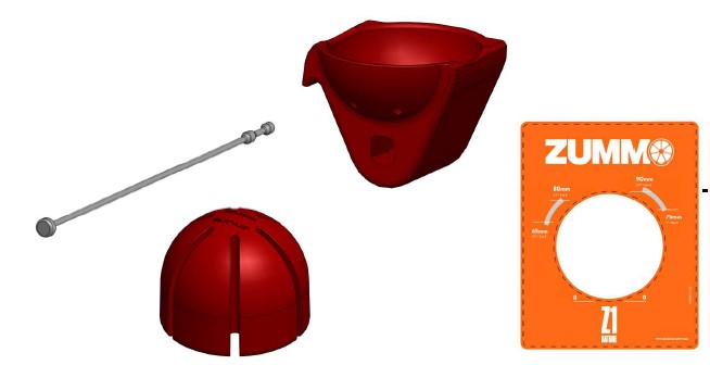 Z01N GT Large Cup Kit - Red