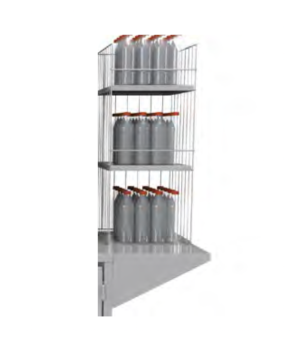 SS Bottle Rack for side of cabinet