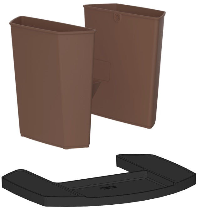 Z14N Nature Brown Containers Kit (includes Base)