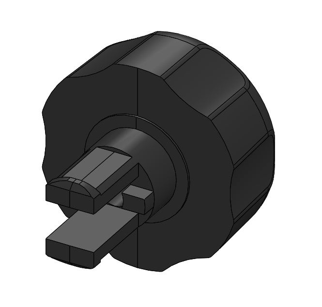 Z40N Adapt Tank Knob - Graphite