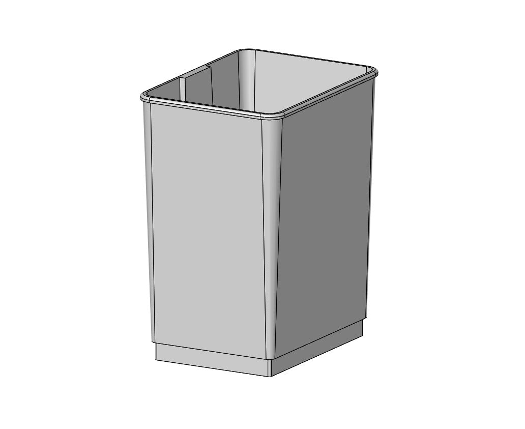 Peel Waste Cabinet Plastic Bins