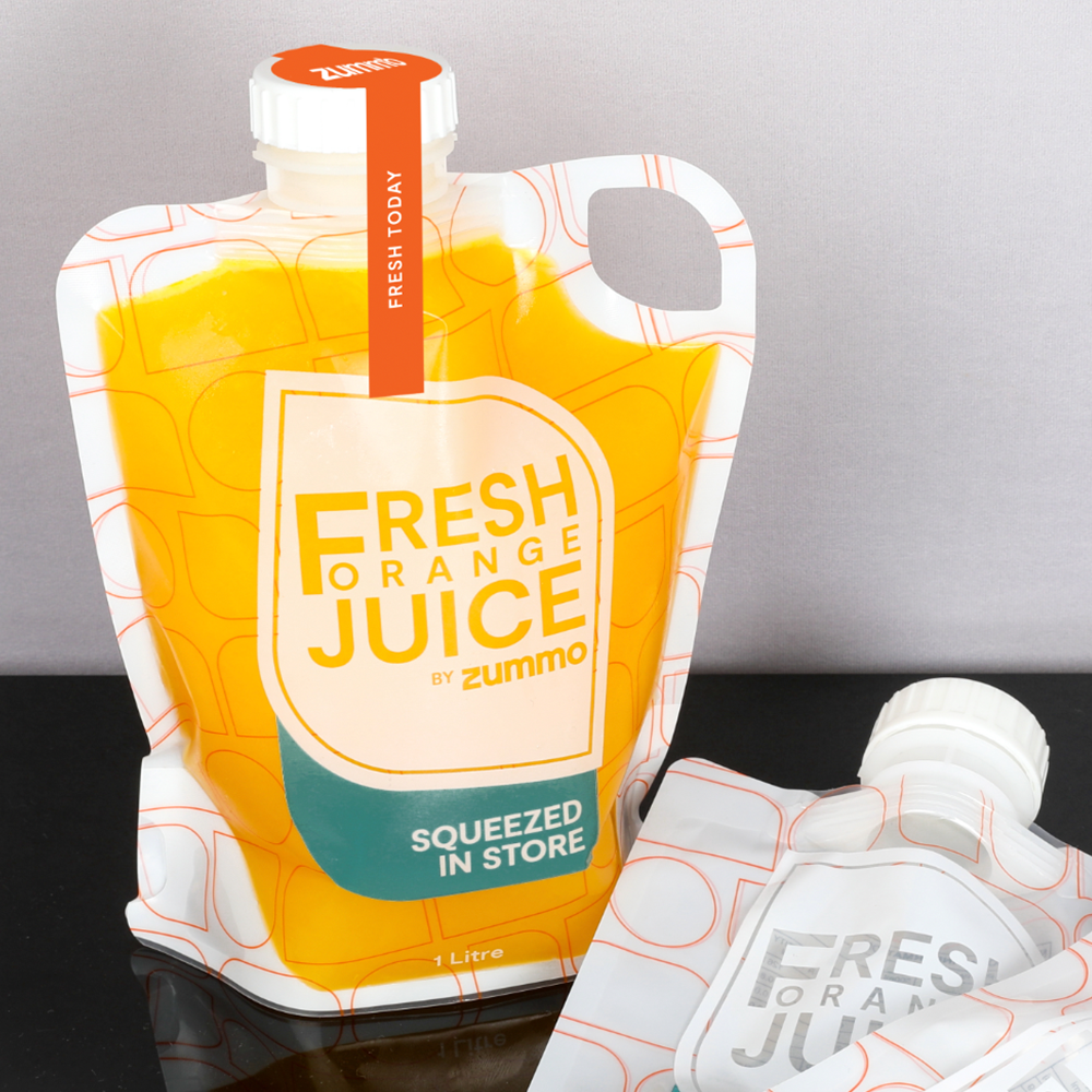 Zummo Pouch Packaging with Tamper Evident Sticker