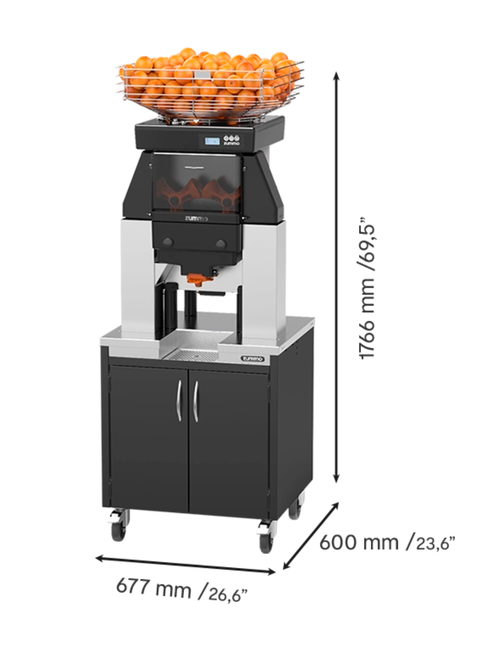 Z40 Graphite 2 Door Peel Waste Cabinet